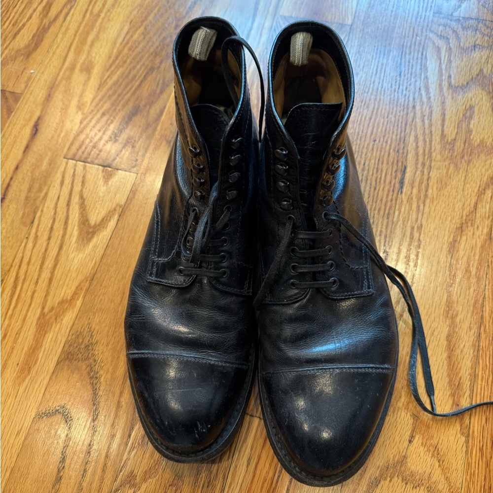 Officine Creative Black Leather Men's Boots